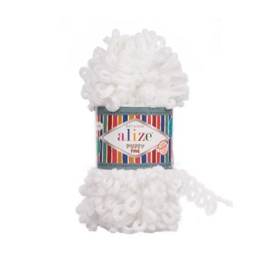 Alize Puffy Fine 55 beyaz